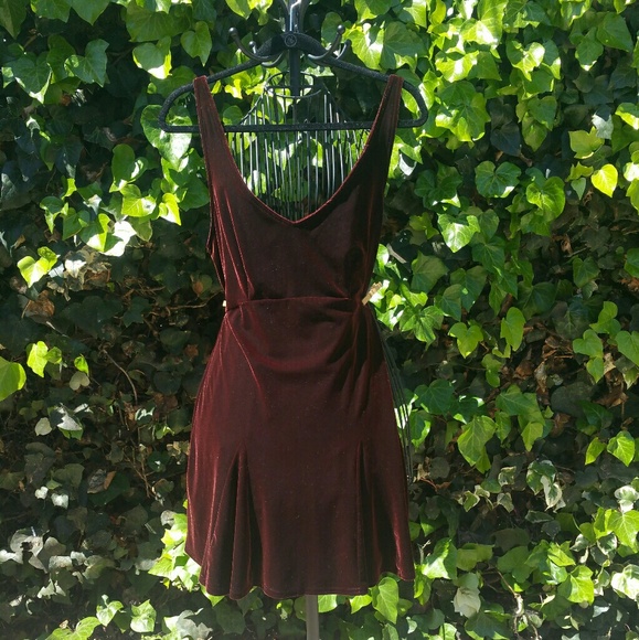 Victoria's Secret Dresses & Skirts - Victoria's Secret Burgundy Velvet Dress